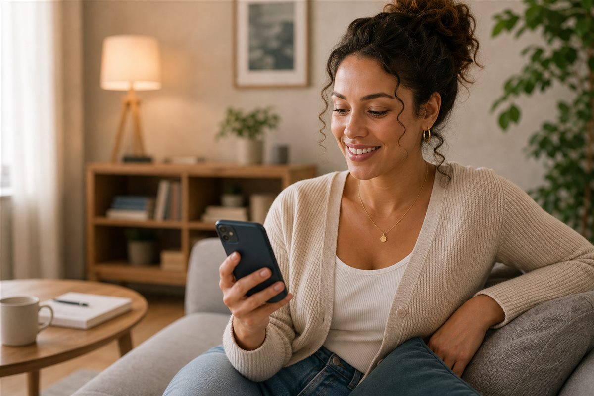 Eigentümerportal auf einem Smartphone